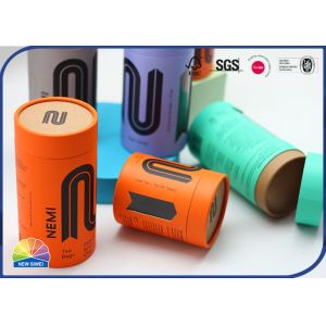 Perfume Paper Packaging Tube Custom Logo Cylinder With Plastic Window