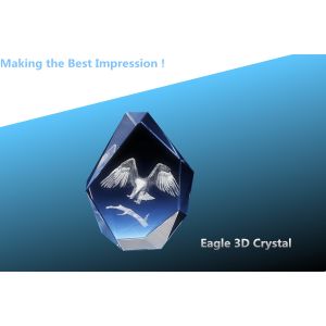 Cheap EAGLE 3D CRYSTAL PRESTIGE/3D LASER EAGLE CRYSTAL AWARD/3D LASER ENGRAVING CRYSTAL TROPHY for sale