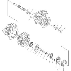 708-2G-00800 708-2G-00801 708-2G-01081 For Komatsu Loader WA600-6 Hydraulic Pump