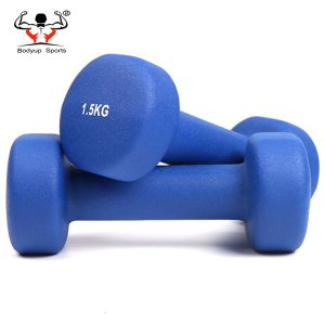 Harmless Gym Equipment Dumbbell Set , Plastic Dumbbell Weights With Rich Texture