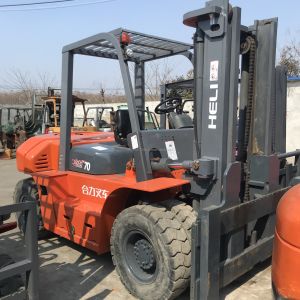 Used Heli Forklift 7000 kg TCM Diesel Propane Forklift for Your Loading and
