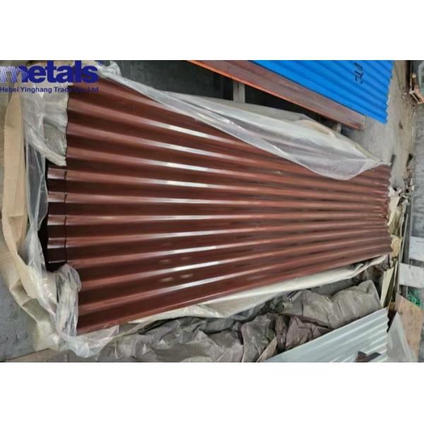 Quality PPGI Corrugated Roofing Sheet 0.21mm Thickness 900x2440mm wholesale
