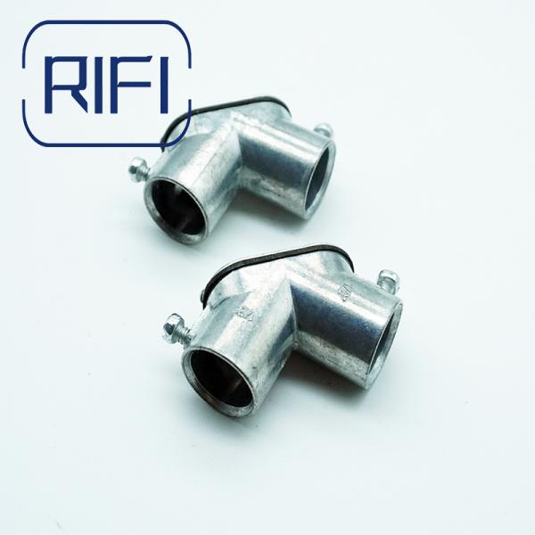 EMT To EMT Pull Elbow With Gasket And Inspection Cover Zinc Die Cast Electrical Conduit Fittings