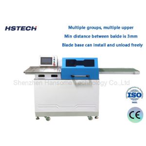 Cheap LED Hard Strip V Cut Line Pcb Separator Machine Automatic Multiple Blade Pcb Separating Machine HS-F380 for sale