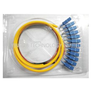 Industry 12 Core SC Fiber Optic Pigtail Breakout , FTTH SM LSZH SC Pigtail