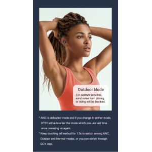 2021 QCY Wireless Earbuds Noise Cancelling HT01 Wireless Charging Headphones