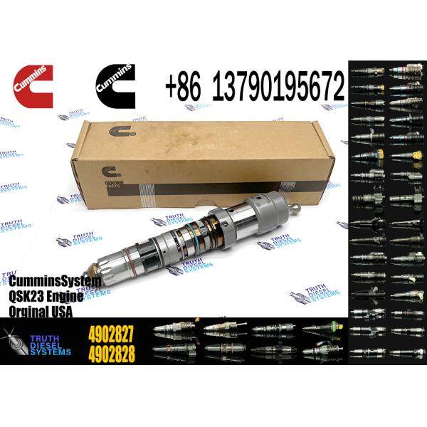Quality Hangood Excavator Parts Engine Parts 4902827 Original Diesel Fuel Injector QSK23 4902827 4077076 4062090 for Cummins Engine New wholesale