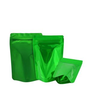 China Green k Stand Up OPP Foil Resealable Bags on sale