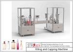 30 BPM Perfume Filling And Capping Machine With PLC And Touch Screen Control