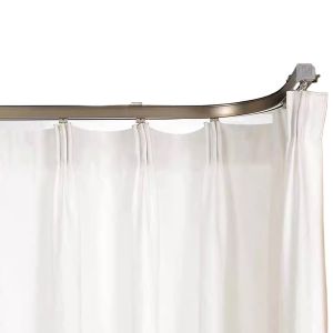 Heavy Duty Bendable Plastic Aluminum Pole Window Curved Curtain Rod Track Rail