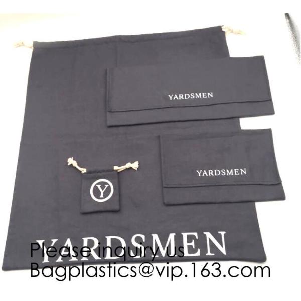 Quality Soft Cotton Flannel Dust Bag With Drawstring/Flap,Natural color, off white color, white color, black color, red, product wholesale