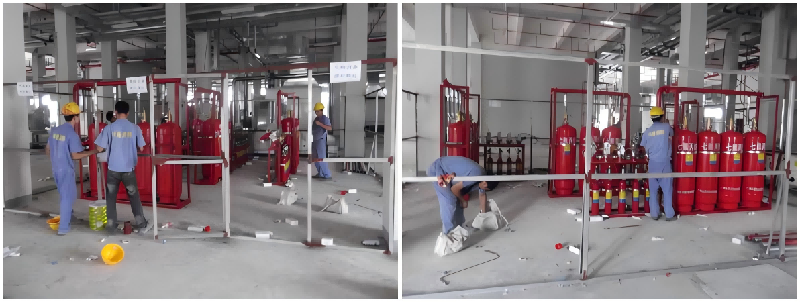 Centralized FM200 Fire Pipe Network - High Efficiency Gas Suppression System Solution