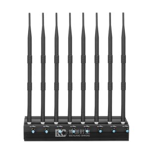 Mobile Phone Signal Jammer 8-band power adjustable black anti positioning anti