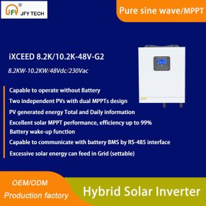 Cheap 8.2KW Advanced Single Phase Hybrid Inverter for Solar Energy Systems for sale