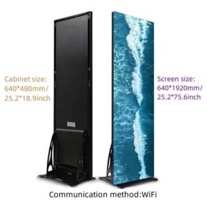 LED Poster Display P2.5 Movable Easy Carry Indoor LED Poster Display Screen LED