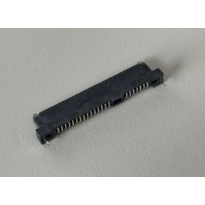 SATA 22Pin PCB Connector 1.27mm Pitch Right Angle Socket, Gold-Plated Contacts,