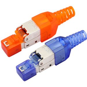 Tooless STP Cat7 Cat8 CAT6A RJ45 Modular Plug 8P8C FTP Cable Connector