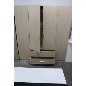Custom Made Luxury Particle Board Wardrobe With Pipe Clothes Hanger Strong Nail