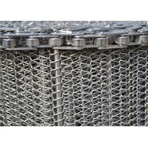 High Strength Wire Mesh Flat Flex Spiral Conveyor Belt Heat Resistant