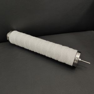 OD 60MM String Wound Filtration Cartridge With Stainless Steel 304/316 Support