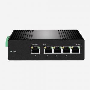 Cheap 10Gbps Industrial Smart PoE Switch 44V-57V With 4 PoE+ 30W RJ45 Ports And 1 RJ45 Port for sale