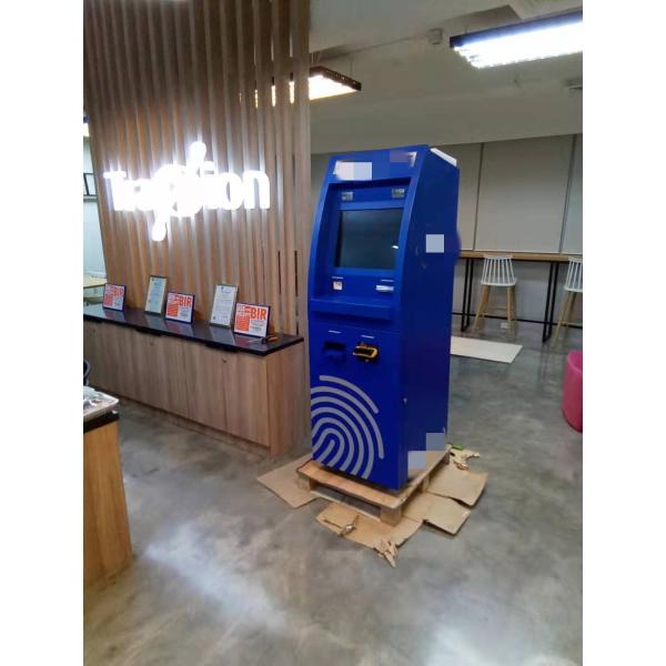 Cash In And Cash Out Self Service Bank ATM Kiosk Bill Payment Kiosk Machine 19inch
