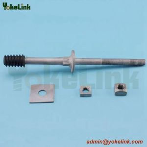 Hot dip galvanized Crossarm Pin/Spindle for insulator for ANSI 55-4 Porcelain