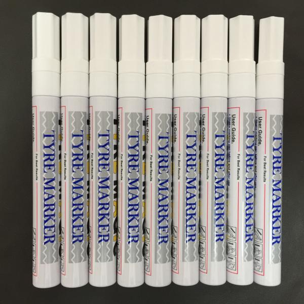 Customized Aluminum Barrel White Colors Permanent Tire Paint Marker Pen/ Paint Marker