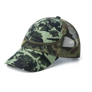100% Polyester Mesh Unisex Adjustable Sport Casual Cap