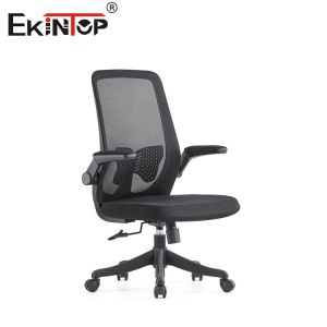 Comfortable Mid Back Mesh Swivel Chair Fabric Adjustable Office Seating