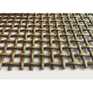 150cm SS304L Decorative Wire Mesh Grilles ISO9001 Bronze Metal Mesh