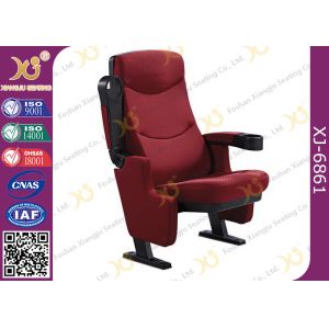 Cheap Tip - Up Seat Automatic Return Cinema Room Seating Ground Fixed With Folding Cup Holder for sale