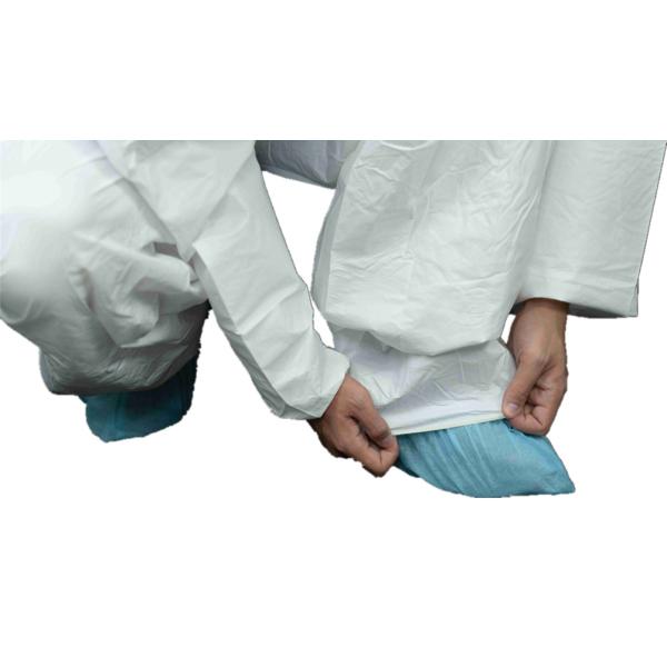 PPE Type5/6 White MP Chemical Protective Anti Dust Disposable Jumpsuit With Hood