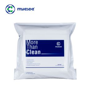 Laser Cut Cleanroom Polyester Wipes 9 Inch With Customised Logo