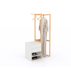 China Assembly Required Wooden Clothes Wardrobe - Perfect for Home Storage Organization on sale