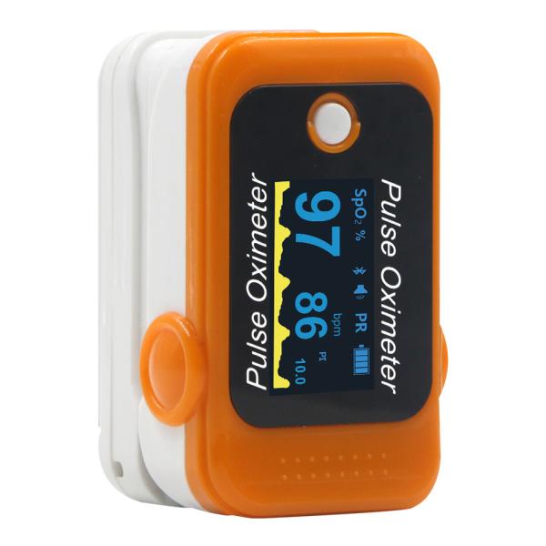 58mm X 34mm X 32mm Portable Pulse Oximeter 2 AAA Batteries Powered Spo2 Pi PR