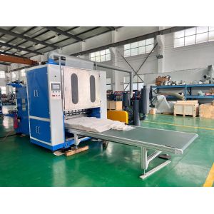 Continuous Extraction HDPE Plastic Film Pop Out Interfolding Sheet Machine