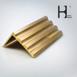 China Customized Copper Anti Slip Stair Parts For Hotel And Home Manufacturer Brass Extrusion Profiles Lead Copper Alloy on sale