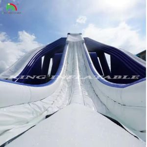 High Quality Large Inflatable Water Slide Huge Triple 3 Lane Inflatable Water