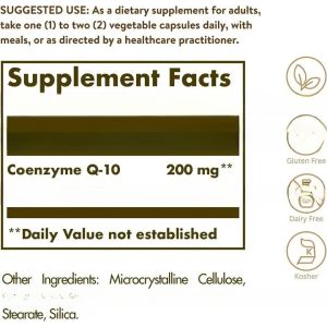 Coenzyme Q10 Capsules Health COQ10 Capsule Supplement Antioxidant Coenzyme Q10
