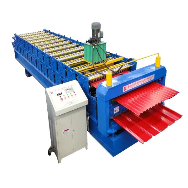 Glazed Panel Color Steel Double Layer Roll Forming Machine CE Sheet Metal Roll