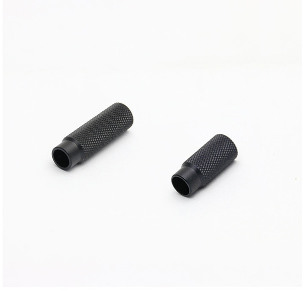 Precision CNC Machined Aluminum Parts , Custom Aluminum Parts Knurled Plug