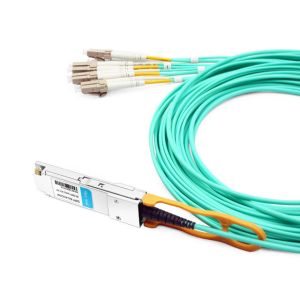 Cisco QSFP-8LC-AOC30M Compatible 30m (98ft) 40G QSFP+ to 8 LC Connector Active