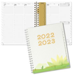 China 10.5inchx8.5inch Monthly Weekly Planner 2023 2023 Transparent Spiral on sale