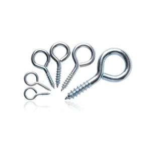 Hardening Zinc Plated Screw Eyes Round Head For Buildings / Engeering Equipment