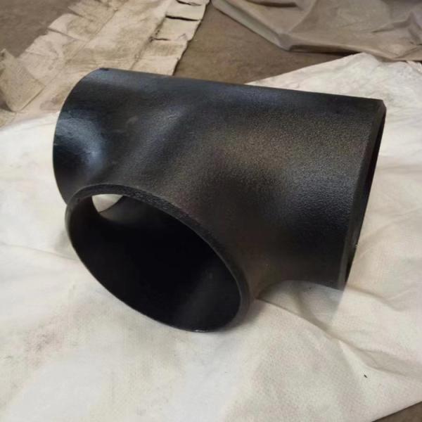 Quality Asme B16.9 Sch20 Butt Welded Pipe Fittings A234 Wpb 4" Sch 40 Equal Black Tees wholesale