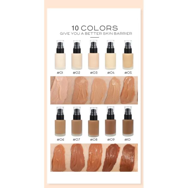 OEM / ODM Vegan Long Lasting Waterproof Face SPF30 Matte Liquid Makeup Concealer Foundation