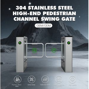 AC220V Power Supply Swing Barrier Turnstile with IP46 Protection and 30-40