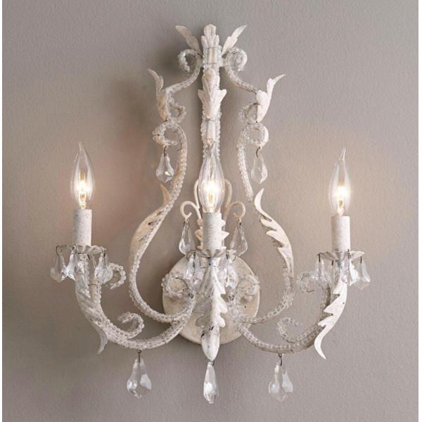 Quality Antique lighting Rustic Decor White Body Color crystal wall sconce (Wh-VR-102) wholesale