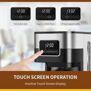 1.5L Auto Shutoff Large Drip Coffee Maker Programmable Household